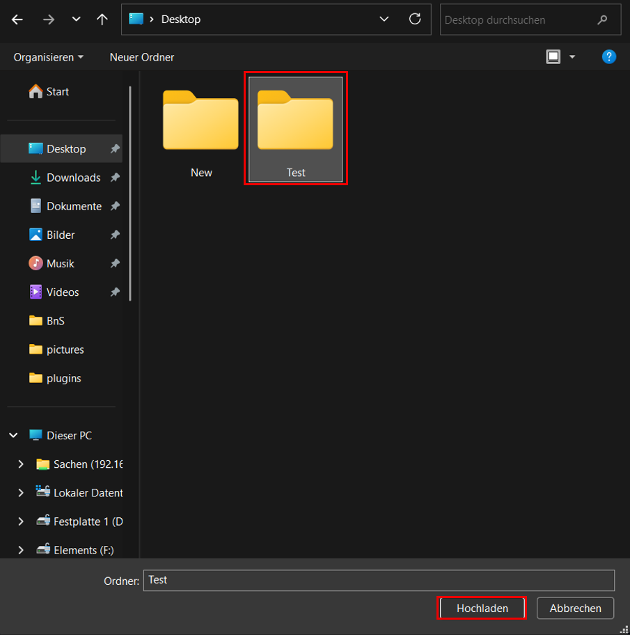 Step 2: Select Save Folder